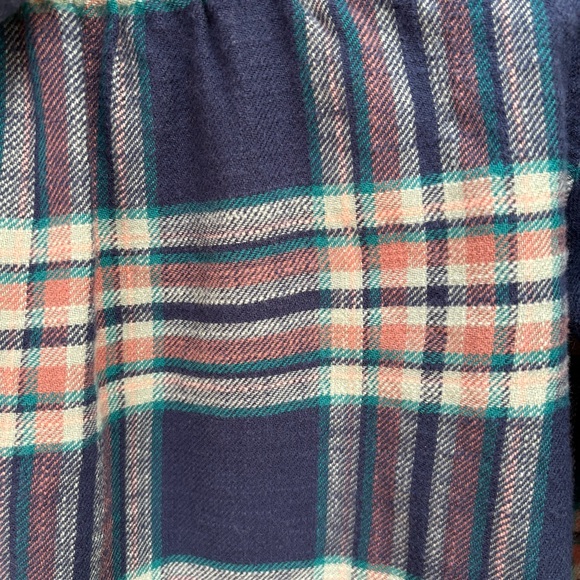 American Eagle Outfitters Multicolor Blue Plaid Flannel Hooded Button Women’s S - Picture 9 of 9